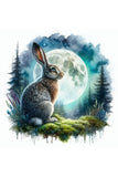 Oakhart Moonlit Hare Print Framed | Angel Clothing