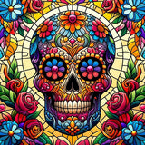 Oakhart Day of the Dead Bloom Print Framed | Angel Clothing