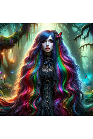 Oakhart Tangled in Colour Print Framed | Angel Clothing