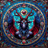 Oakhart Baphomet's Halo Print Framed | Angel Clothing