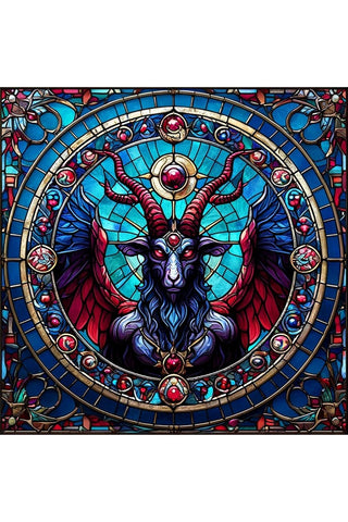 Oakhart Baphomet's Halo Print Framed | Angel Clothing