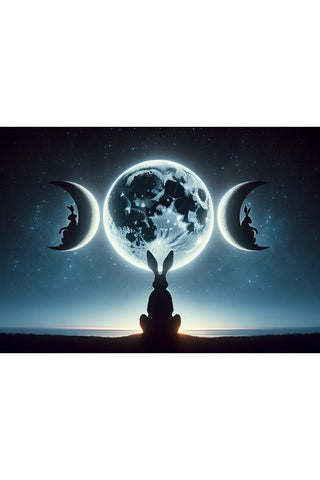 Oakhart The Hare's Moon Print Framed | Angel Clothing