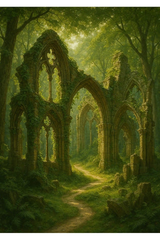 Oakhart The Lost Abbey Print Framed | Angel Clothing