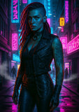 Oakhart Cyberpunk Siren Print Framed | Angel Clothing