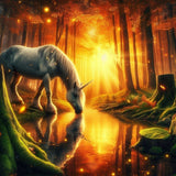 Oakhart The Glimmering Glade Print Framed | Angel Clothing