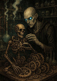 Oakhart The Clockwork Necromancer Print Framed | Angel Clothing
