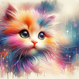 Oakhart The Dreamy Kitten Print Framed | Angel Clothing