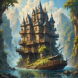 Oakhart The River Citadel Print Framed | Angel Clothing