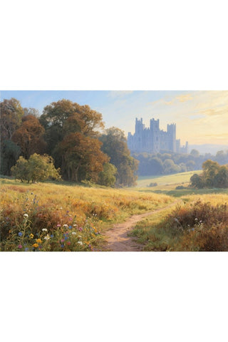 Oakhart Castle on the Hill Print Framed | Angel Clothing