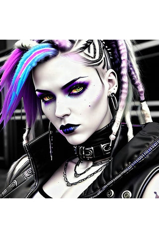 Oakhart Neon Rebellion Print Framed | Angel Clothing