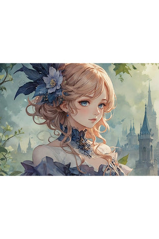 Oakhart Serenity in Blue Print Framed | Angel Clothing