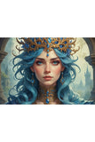 Oakhart Crown of the Cyan Kingdom Print Framed | Angel Clothing