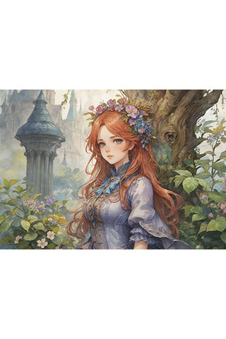 Oakhart The Flower Crown Regent Print Framed | Angel Clothing