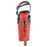 Pleaser Rapture 809-LT Red Shoes (UK7) | Angel Clothing
