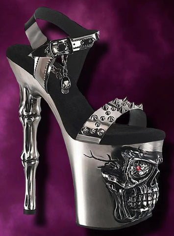 Pewter 2024 platform shoes