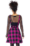 Rockabella Dark Pink Maeve Pinafore Dress | Angel Clothing