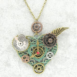 Steampunk Heart Necklace | Angel Clothing