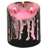 Small Pink Vampire Tears Pillar Candle | Angel Clothing
