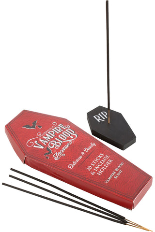 Vampire Blood Incense Sticks and Coffin Holder | Angel Clothing