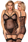 YesX Plus Size Black Chemise | Angel Clothing