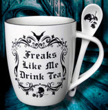 Alchemy Freaks Like Me Drink Tea Mug and Spoon Set | Angel Clothing