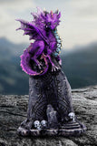 Amethyst Rune Protector Dragon Figurine | Angel Clothing
