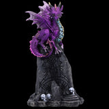 Amethyst Rune Protector Dragon Figurine | Angel Clothing