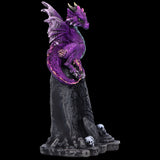 Amethyst Rune Protector Dragon Figurine | Angel Clothing