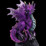 Amethyst Rune Protector Dragon Figurine | Angel Clothing