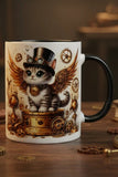 Steampunk Kitty Mug Art099 | Angel Clothing