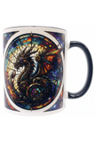 Steampunk Black Dragon Mug Art030 | Angel Clothing