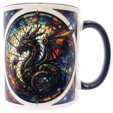 Steampunk Black Dragon Mug Art030 | Angel Clothing