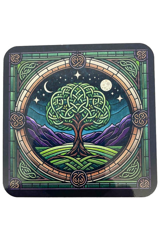 Celtic Knot Tree of Life Coaster