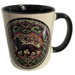 Celtic Knot Black Wolf Mug | Angel Clothing