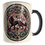 Celtic Knot Black Wolf Mug | Angel Clothing