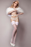 Ballerina 588 White Hold Ups | Angel Clothing