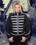 Banned Military Drummer Jacket Black/Silver | Angel Clothing