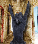 Baphomet HandBaphomet's Horns Horror Hand Figurine | Angel Clothing