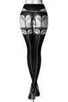 Black Secret BS131 Crotchless Tights | Angel Clothing