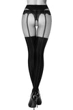 Black Secret BS136 Crotchless Tights | Angel Clothing