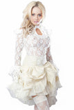 Burleska Queen Victorian Top Cream | Angel Clothing