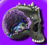 Crystal Cave Skull and Dragon Purple | Angel Clothing