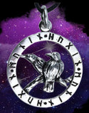 etNox Ravens of Odin Pendant 925 Sterling Silver | Angel Clothing