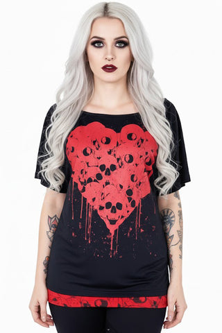 Heartless Skull Heart Top | Angel Clothing