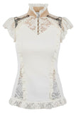 Burleska Rosetta Top Cream | Angel Clothing
