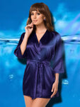 Irall Aria Dressing Gown Navy | Angel Clothing