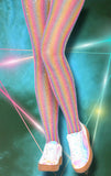 Leg Avenue Lurex Rainbow Fishnet Tights | Angel Clothing