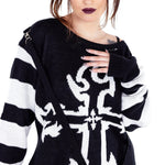 Heartless Lilith Jumper Black/White | Angel Clothing