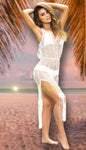Mapale White Fringe Cover Up Dress | Angel Clothing