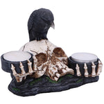 Nevermore Raven and Skull Candle Holder | Angel Clothing